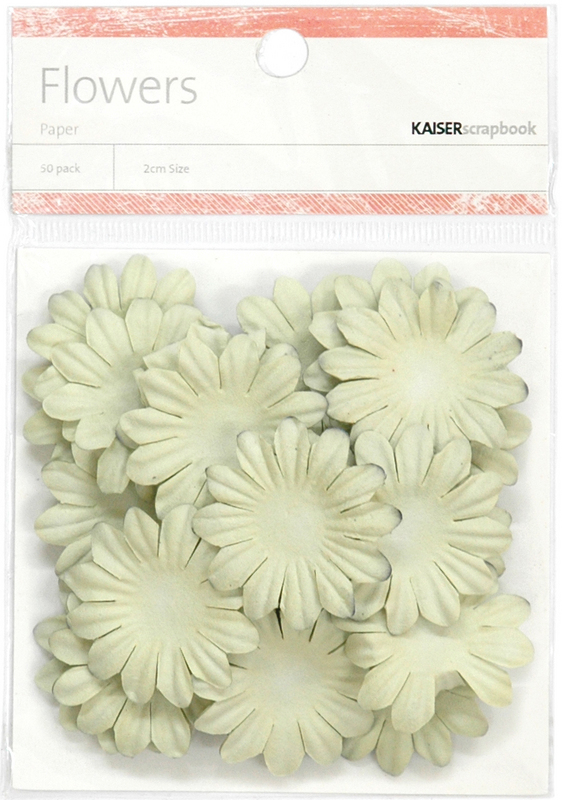 Paper Flowers 1.38" (3.5cm) 50/Pkg - MINT
